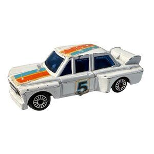 Zylmex BMW 2002 DieCast Car 1/64 Scale D65 Hong Kong Race White Body #5